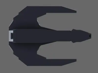 Shockwave futuristic spacecraft 3D print model