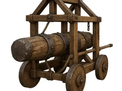 Skald Battering Ram Low-poly 3D model