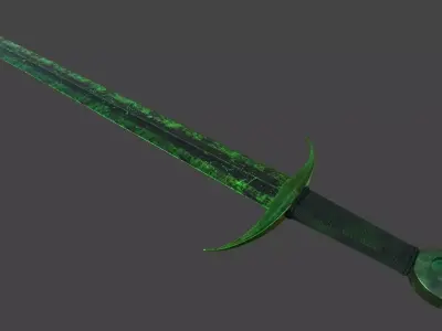 Sword Low-poly 3D model 31