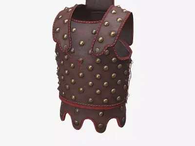 Ancient Armor SpolasOmphalatos 3D Model Game Ready PBR Low Poly Low-poly 3D model