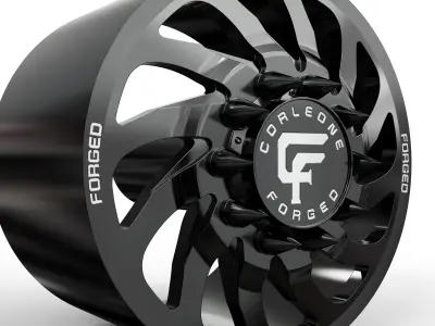 corleone front delitto dually wheel 3D print model