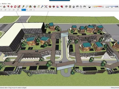 Sketchup Commercial Complex C1 3D model