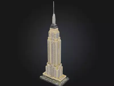 Model Empire Building   A Sleek Symbol of Urban Modernity 3D model