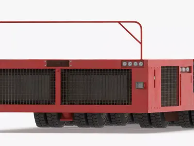 24 Axle Lines Modular Transporter Goldhofer 3D model