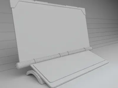Sci-Fi holographic PC 3D model