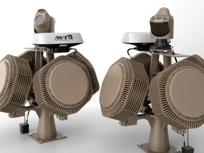 X-MADIS Anti Drone System - Air Defense - C-UAS System 3D model