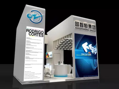 Exhibition - Area -6X6-3DMAX2009-6 3D model