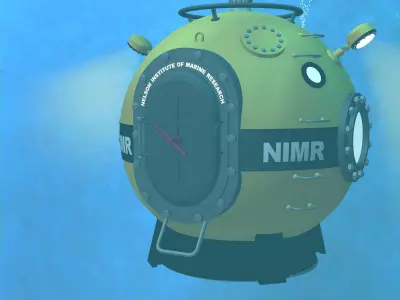 Diving Bell from Voyage to the Bottom of the Sea 3D model