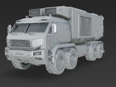 3D Printable Kamaz 53958 Tornado 3D print model