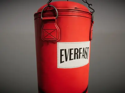 Punching Bag Low-poly 3D model 3