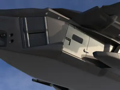 Sci Fi Spaceship 2 Low-poly 3D model