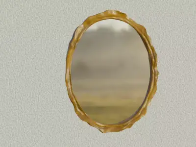 Old Mirror Low-poly 3D model