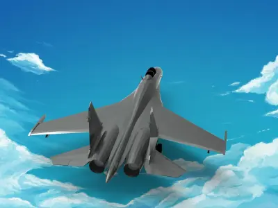 Sukhoi Su-35 3D model get