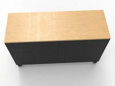 Modern Chest of Drawer Low-poly 3D model purchase