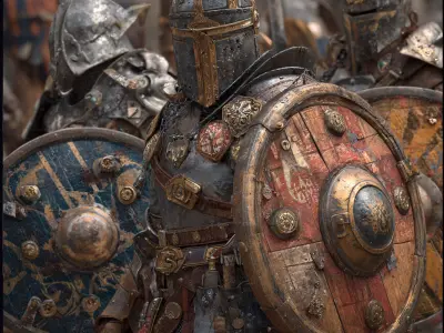 Medieval Fantasy Shields Pack 3D model