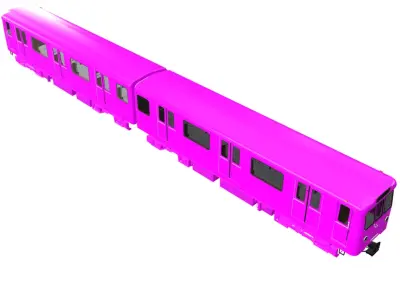 BVG A3L71 U-Bahn  Low-poly 3D model