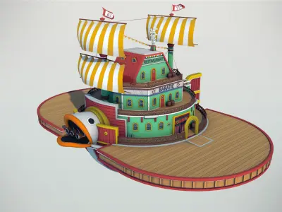 Sanjis Baratie - One Piece 3D model