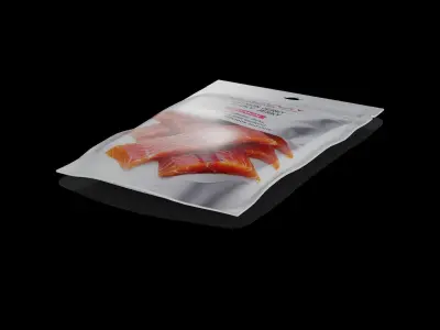 Dried fish and seafood Dried Salmon Jerky Low-poly 3D model