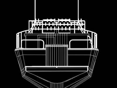 1973 Luhrs Flybridge Sportfisher 3D model