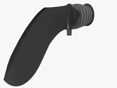 Kukri knife 3D model 2