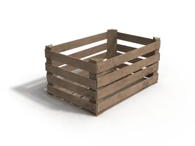 Wooden Crate 3D 3D model