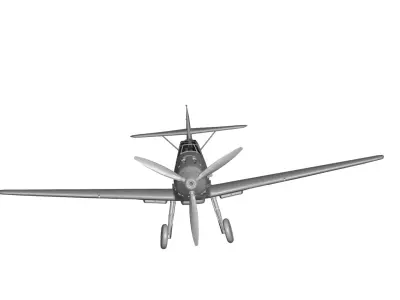 Messerschmitt Bf 109 variants 3D model