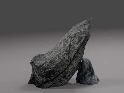 Rocks 3d model three 3D model