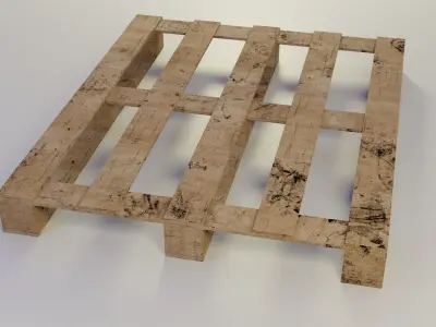 wooden pallet 3D model buy