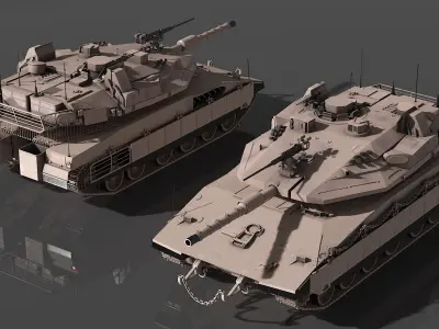 Israeli Tank Merkava 3D model