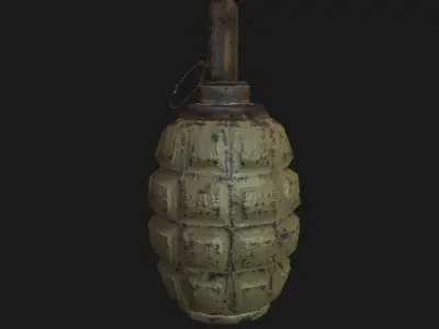 grenade Low-poly 3D model buy