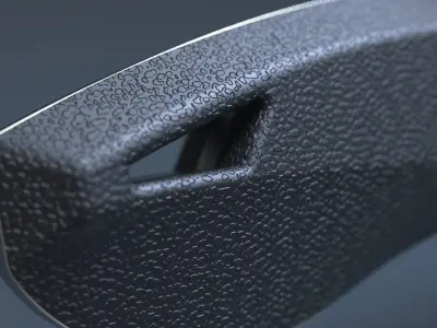 Hunting and combat modern knife 3D model purchase