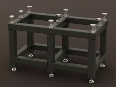 Heavy Duty Steel Stand for Precision Surface Plate 3D model