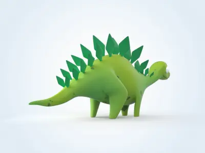 Stegosaurus 3D model purchase