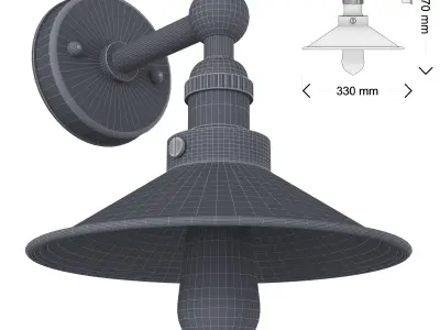 Wall light 02 3D model