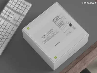Apple Mac Mini Packaging Box 3D model