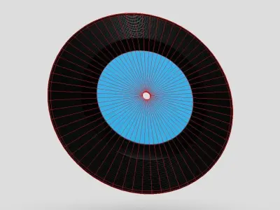 Vinyl Record 2 Low-poly 3D model