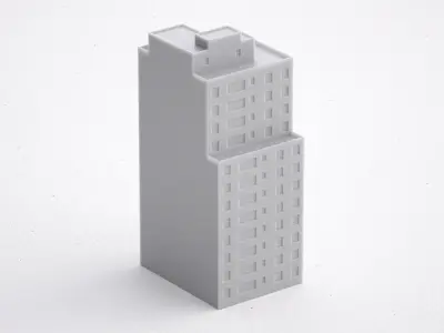 Free 3D Print miniature building RB-US-NY-031 Free 3D print model purchase