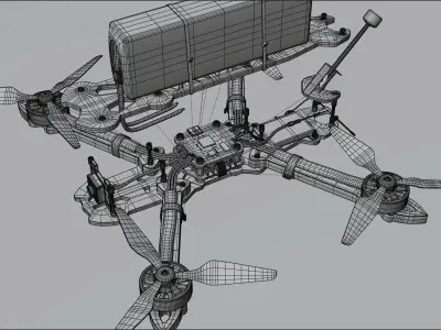FPV Drone 3D model by OptixM