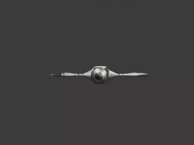 Stilet Dagger 3D Model Low-poly 3D model