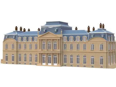 Old French Classic Palace 3D model