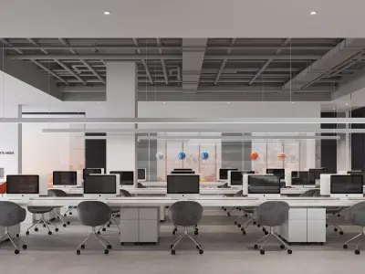  Office interior scene 20 3D model