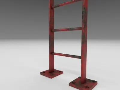 Metal ladder Low-poly 3D model purchase