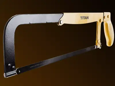 Hacksaw Low-poly 3D model buy