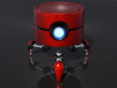 Stylized Mini Robot 3D model