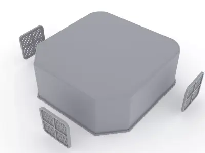 ventilator on the aircraft deck 3D print model