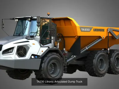 TA230 - PR756 - A918 - LTM 1070-4-2 Industrial Vehicles 4 in 1 3D Model Pack