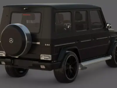 2015 Mercedes-Benz G-Class G 63 AMG 3D Model Low-poly 3D model
