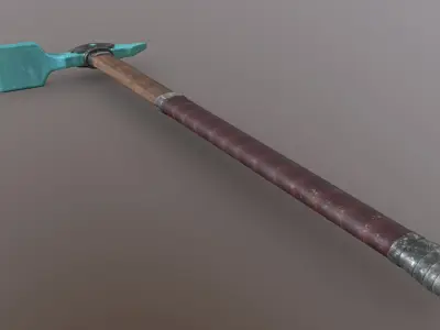 Hoe - Diamond Low-poly 3D model