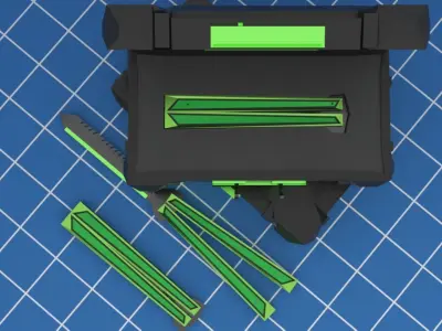 Low Poly - Game Ready Butterfly Knife Low-poly 3D model