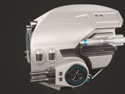 Sci Fi Drone 3D model shop